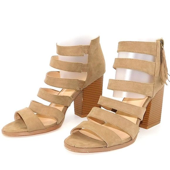 Just Fab Strappy Block Heel Sandal - Picture 6 of 11
